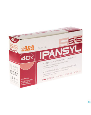 Ipansyl 1 cp ster 8pl  5,0x 5,0cm 40
