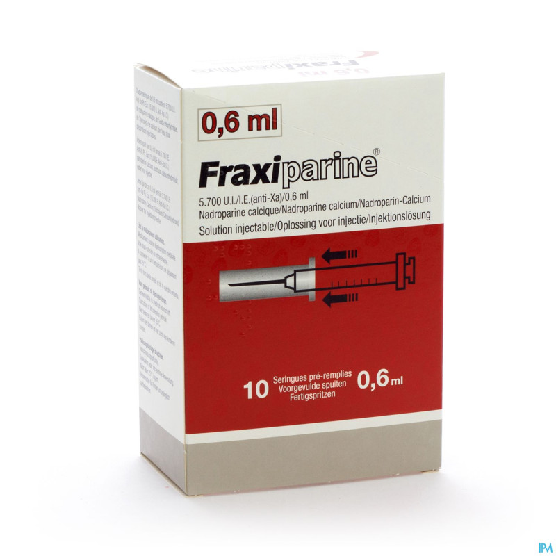 Fraxiparine ser 10 x 0,6 ml 5700 ui axa