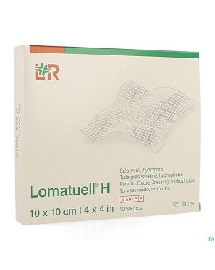 Lomatuell h compresse ster 10x10cm 10 23315