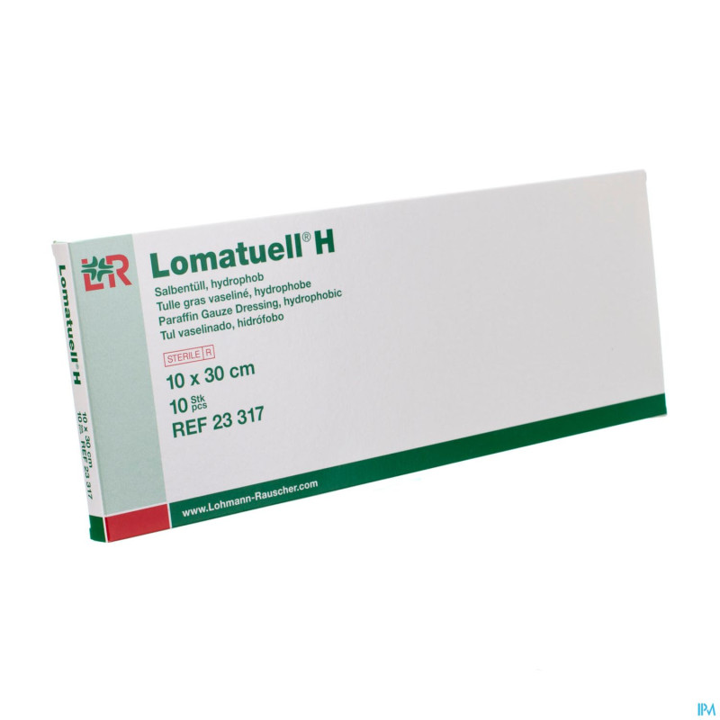 Lomatuell h compresse ster 10x30cm 10 23317