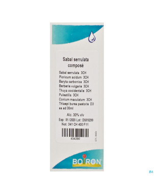 Sabal serrul. complex    gutt 30ml boiron