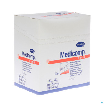 Medicomp drain cp ster    10x10cm 25x2 4215356
