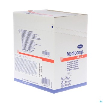 Medicomp drain cp ster    10x10cm 25x2 4215356