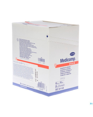Medicomp drain cp ster    10x10cm 25x2 4215356