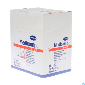 Medicomp drain cp ster    10x10cm 25x2 4215356