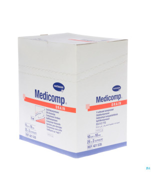 Medicomp drain cp ster    10x10cm 25x2 4215356