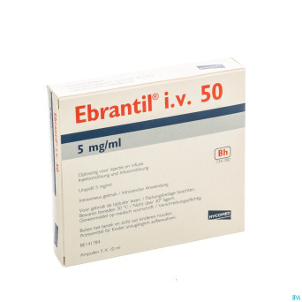 Ebrantil 50 amp   5 x 50 mg/10 ml