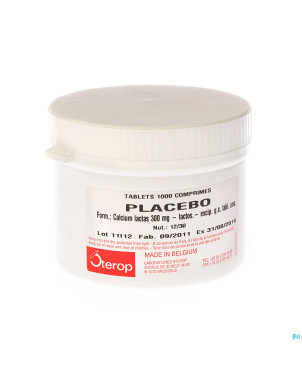 Placebo blanc cpr. 300mg 1000 s