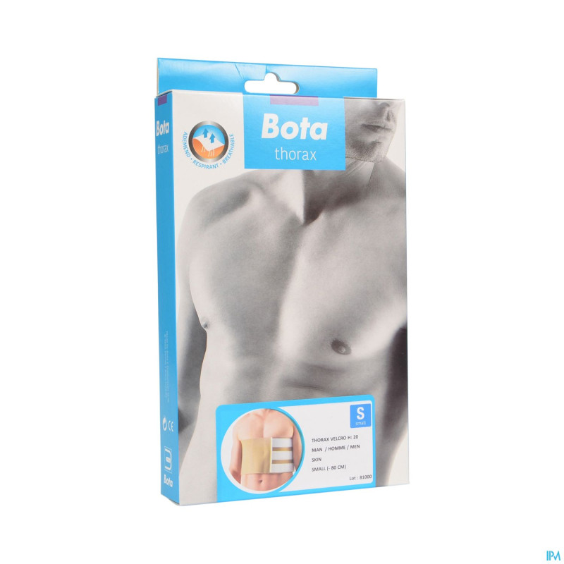 Bota thorax homme velcro h 20cm  s