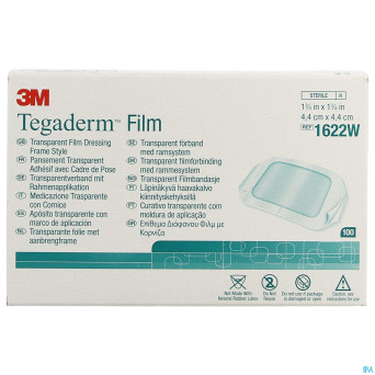 Tegaderm 3m transp    4x 4cm 100 1622w