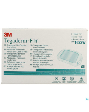 Tegaderm 3m transp    4x 4cm 100 1622w