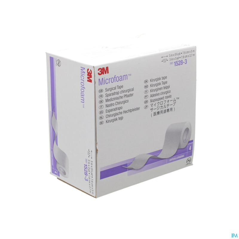 Microfoam 3m tape elast    75mmx5m  4 1528/3