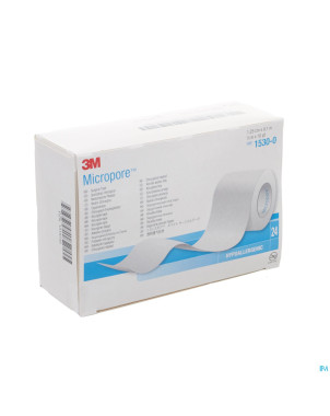 Micropore 3m sparadrap  12mmx9,14m rouleau 24 1530