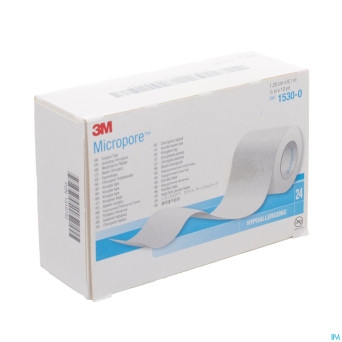 Micropore 3m sparadrap  12mmx9,14m rouleau 24 1530