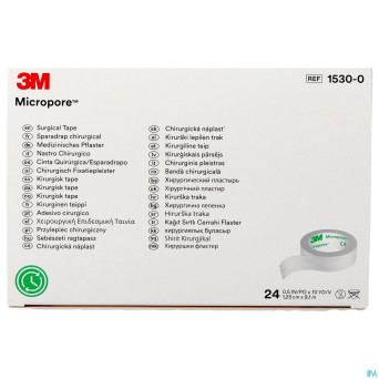 Micropore 3m sparadrap  12mmx9,14m rouleau 24 1530