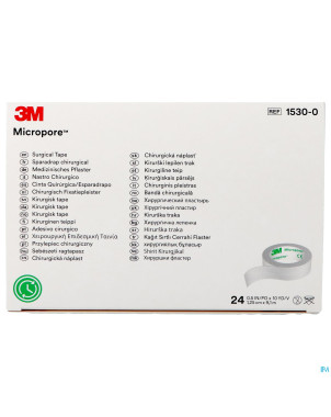 Micropore 3m sparadrap  12mmx9,14m rouleau 24 1530