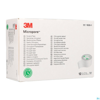 Micropore 3m sparadrap  25mmx9,14m rouleau 12 1530