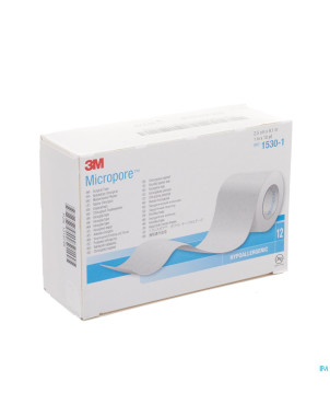 Micropore 3m sparadrap  25mmx9,14m rouleau 12 1530
