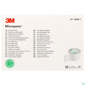 Micropore 3m sparadrap  25mmx9,14m rouleau 12 1530