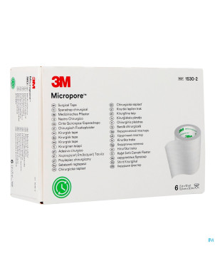Micropore 3m sparadrap  50mmx9,14m rouleau  6 1530