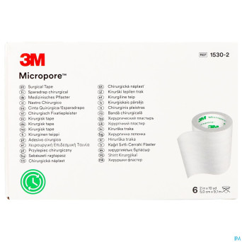 Micropore 3m sparadrap  50mmx9,14m rouleau  6 1530
