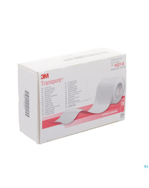 Transpore 3m sparadrap el.transp 12mmx9m 24 1527/0