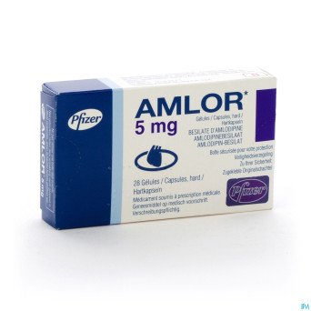 Amlor 5mg caps 28