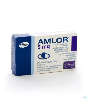 Amlor 5mg caps 28