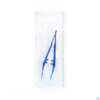 Raucoset pince anatomique sterile bleu    37893