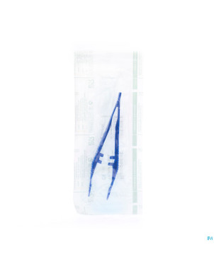 Raucoset pince anatomique sterile bleu    37893