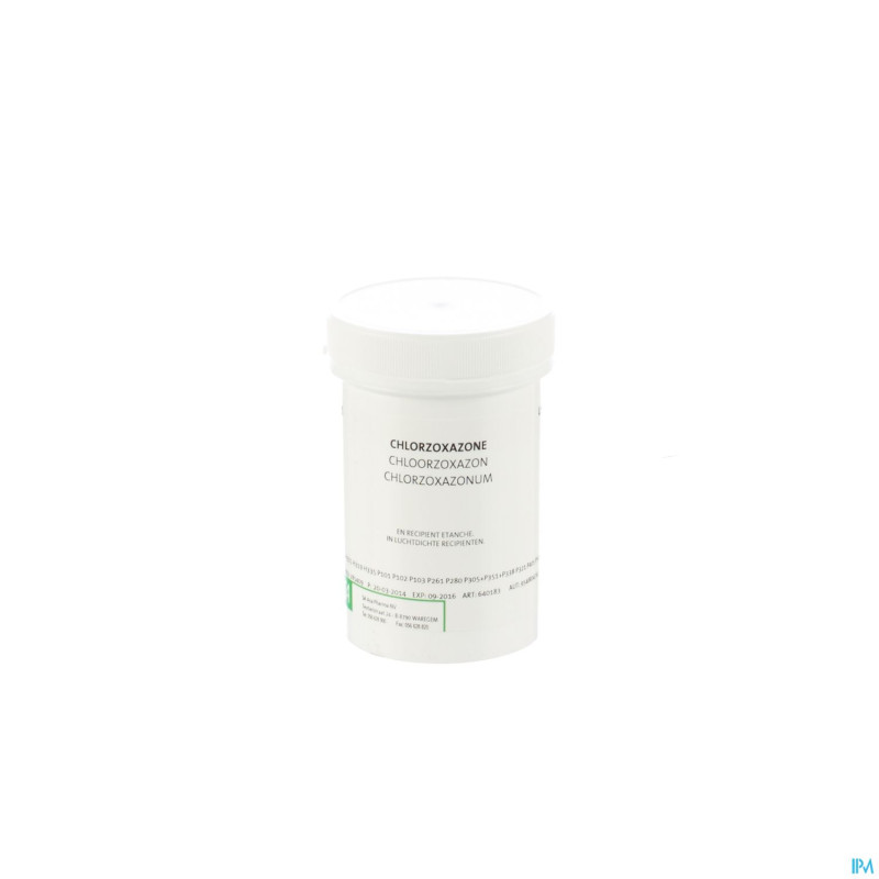 Chlorzoxazone uspxxiv    25g certa