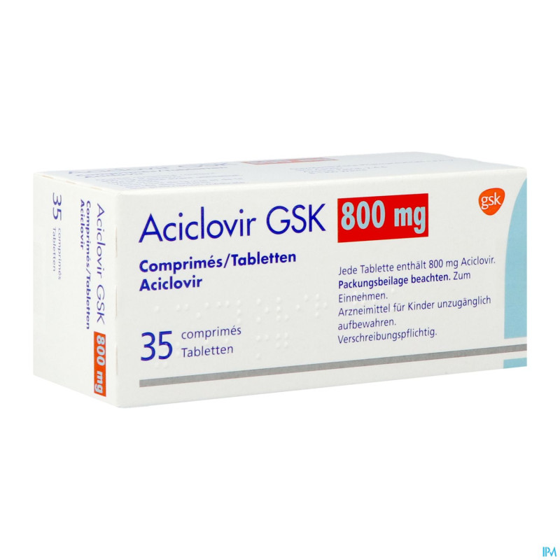 Aciclovir gsk    comp 35x800mg