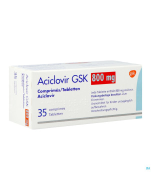 Aciclovir gsk    comp 35x800mg