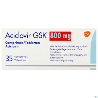 Aciclovir gsk    comp 35x800mg