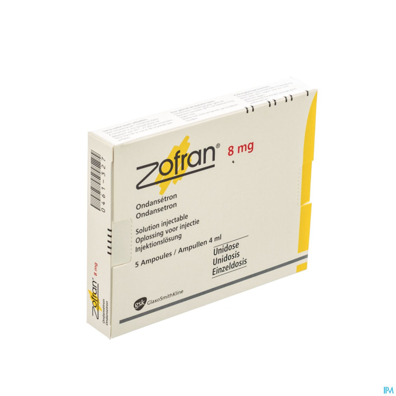Zofran 8 mg/4 ml amp iv 5
