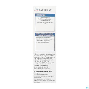 Capvaxive sol inj seringue preremplie 0,5ml