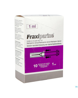 Fraxiparine ser 10 x 1,0 ml 9500 ui axa