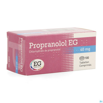 Propranolol eg    comp 100x40mg