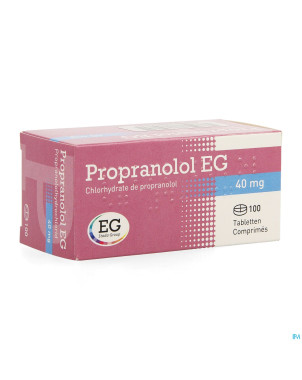 Propranolol eg    comp 100x40mg