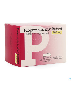 Propranolol retard eg caps  56x160mg