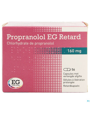 Propranolol retard eg caps  56x160mg