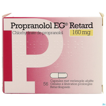 Propranolol retard eg caps  56x160mg