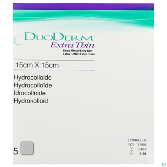 Duoderm extra mince pans hydro  15cmx15cm  5 h7956