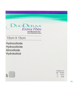 Duoderm extra mince pans hydro  15cmx15cm  5 h7956