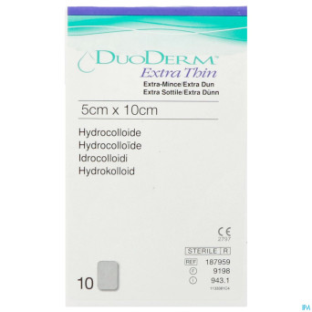 Duoderm extra mince pans hydro   5cmx10cm 10 h7959