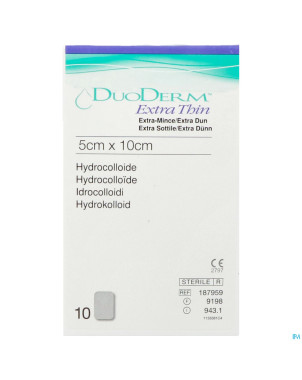 Duoderm extra mince pans hydro   5cmx10cm 10 h7959