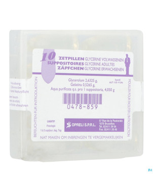 Glycerine sopreli supp ad  10