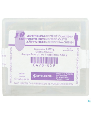 Glycerine sopreli supp ad  10