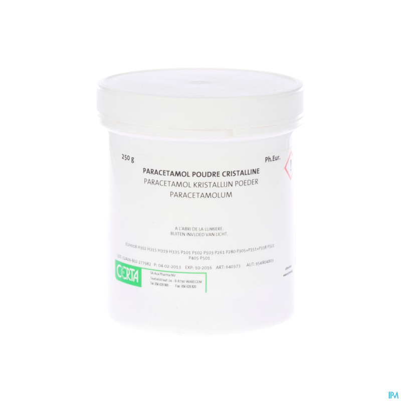 Paracetamol ph.eur pdr    250g certa