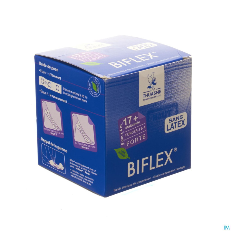 Biflex 17+ forte med.stretch+indic.bge  8cmx4,0m 1